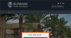 Desktop Screenshot of burbankpolicefoundation.org
