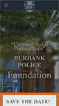 Mobile Screenshot of burbankpolicefoundation.org